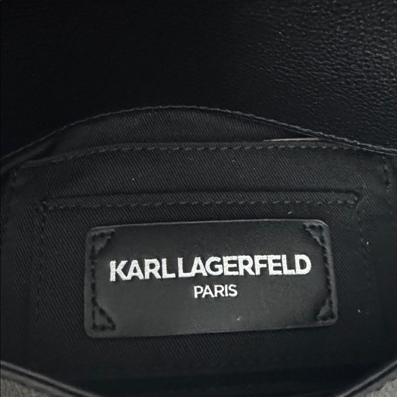 Karl Lagerfeld Monet Black Leather Shoulder Bag NWT - Picture 13 of 15